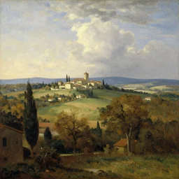 lao republic landscape by giovanni segantini