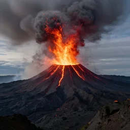 stunning landscape, volcano eruption, 8 k uhd, unreal engine, octane render in the artstyle of kuindzhi