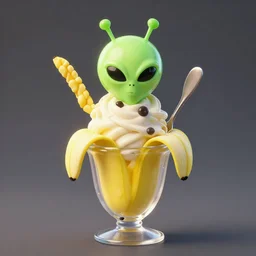 alien banana split, unreal engine 5, joongwon jeong