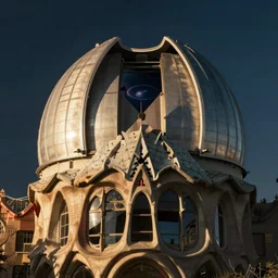 stellar observatory in the style of gaudi