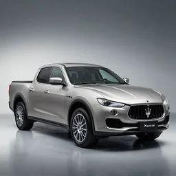 A Pickup truck designed and produced by Maserati, promotional photo