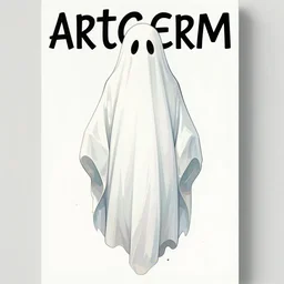 artgerm, joshua middleton comic cover art, pretty ghost sarah michelle gellar full body, floating, creepy smile, friendly, symmetrical eyes, symmetrical face, long white hair, inside haunted house