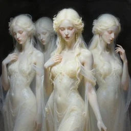 stunning spring goddesses of ghost portrait, translucent, ivory, putrid, fantasy, intricate, elegant, highly detailed, digital painting, artstation, concept art, smooth, sharp focus, illustration, art by afshar petros and krenz cushart and artem demura and tony sandoval