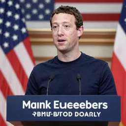 A 60 year old Mark Zuckerberg elected president of the united states