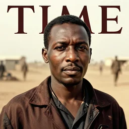 ethiopian civil war, derg, red terror, portrait picture, in the cover of time
