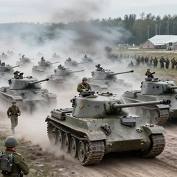 massive assault on russian front with panzer division, ivan vladimirov, fedir krychevsky