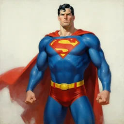superman vs homelander, painting by jc leyendecker!! phil hale!, angular, brush strokes, painterly, vintage, crisp