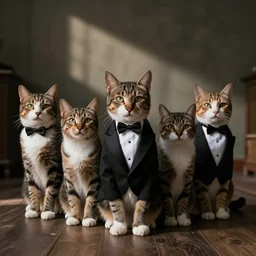 cats in tuxedos