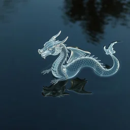 water shaped like a dragon