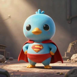 an adorable superhero platypus