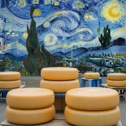 Alkmaar cheese market by Van Gogh