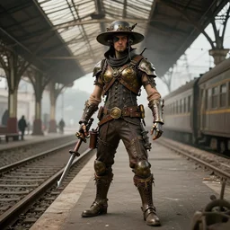 a steampunk train station portrait by ismail inceoglu craig mullins ian mcque