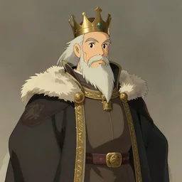 portrait of medieval old king, artstation, detailed cartoon, elegant, digital painting, concept art, smooth, sharp focus, illustration, ghibli makoto shinkai, don bluth, tom whalen, jean giraud!, akihiko yoshida