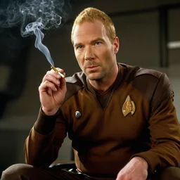 captain picard smoking a joint