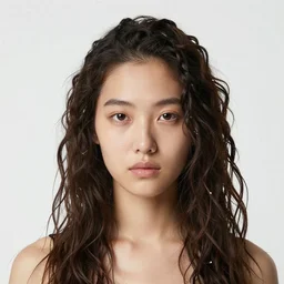 portrait girl twisted hair by nelson shanks