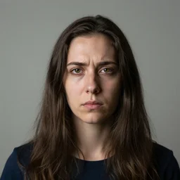 mental discease, photoreal portrait