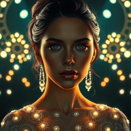 symmetry!! portrait of jessica alba in peaky blinders, glowing lights!! intricate, elegant, highly detailed, digital painting, artstation, concept art, smooth, sharp focus, illustration, art by artgerm and greg rutkowski and alphonse mucha