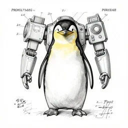 Mecha penguin, Patent drawing