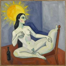 Picasso painting called good morning, 1901