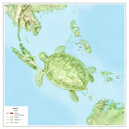 a map of turtle island