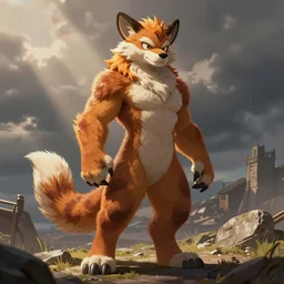 furry gordon freeman, anthrofied, fursona commission on furaffinity