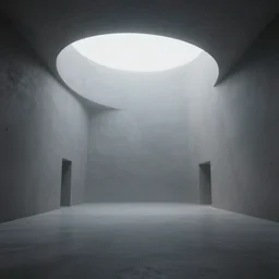still from internet ray tracing competition, unreal engine render, high quality render, realistic lighting, minimalist, liminal, foggy, museum