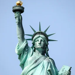 Elon Musk as the statute of Liberty
