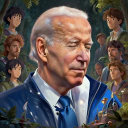 high detail portrait sleepy joe biden, art style by greg rutkowski, loish, rhads, ferdinand knab, makoto shinkai and lois van baarle, ilya kuvshinov, rossdraws, tom bagshaw, global illumination, radiant light, detailed and intricate environment, unreal engine, chrome reflect