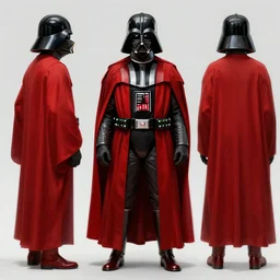 darth vader standing still, concept art by doug chiang, back shot, over the shoulder shot, ots shot, third - person shot, full - length, head - to - toe, full body photography, extremely long shot, long shot, cinematic, realistic painting, high definition, concept art, portait image, path tracing, high quality, highly detailed, 8 k, red colors, high coherence, anatomically correct, hyperrealistic, concept art, defined face, five fingers, symmetrical