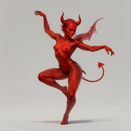 the devil dancing, digital art