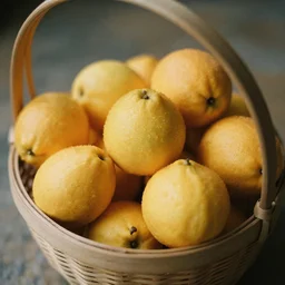 a basket of fruites aperture f / 1 4