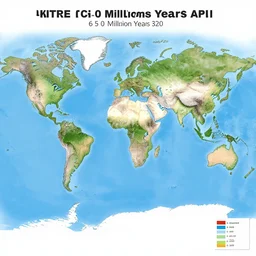 map of world 6 5 0 millions years ago