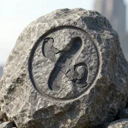 a closeup photorealistic photograph of a rock, fantastic four theme. bright scene. fine detail. this 4 k hd image is trending on artstation, featured on behance, well - rendered, extra crisp, features intricate detail, epic composition and the style of unreal engine.