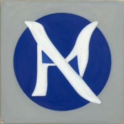 novo nordisk logo by kandinsky, oil on canvas