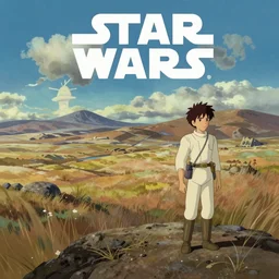 tatooine landscape Star Wars a new hope 1977 studio ghibli animation