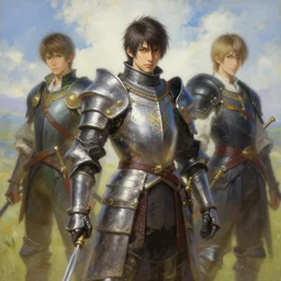 painting of a knight, by ayami kojima, greg rutkowski and ayami kojima, ayami kojima ncsoft lineage ii style