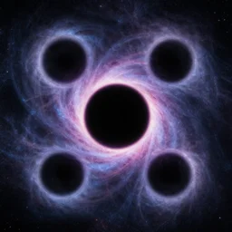 eyes are black holes to other galaxies