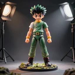 gon freecss, hunterxhunter, actionfigure, product shoot, studio lighting