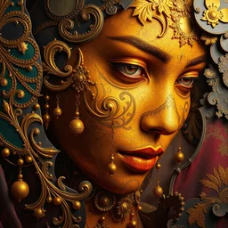 an intricate painting of an artistic klimt golden motives and textures, hyper - detailed, octane render, vivid colors, artstation, by jeremy mann, by alphonse mucha, by gustav klimt