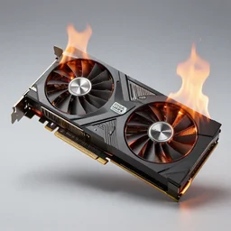an Nvidia GeForce RTX 3090 GPU that has caught on fire, GeForce RTX 3090 on fire