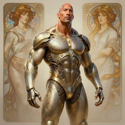 dwayne johnson as a organic cyborg, diffuse lighting, fantasy, intricate, elegant, highly detailed, lifelike, photorealistic, digital painting, artstation, illustration, concept art, smooth, sharp focus, art by john collier and albert aublet and krenz cushart and artem demura and alphonse mucha