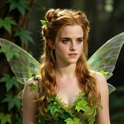 portrait of emma watson as titania, summer queen. faerie queen. queen of light, green, poison ivy, made by caravaggio stanley artgerm lau wlop rossdraws artstation cgsociety concept art octane render
