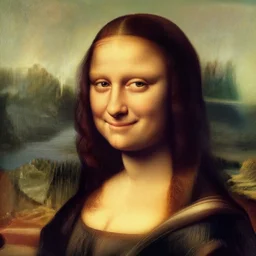 close up of  happy smiling girl.Mona lisa lookalike.Very Attractive ! Asthetics ! Art by William-Adolphe Bouguereau. During golden hour. Extremely detailed. Beautiful. 4K. Award winning.