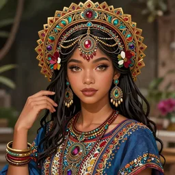 “a beautiful bohemian girl, intricate, highly detailed, digital painting, Pixiv, Artstation, official media, anime key visual, concept art, rich vivid colors, ambient lighting, sharp focus, illustration, art by WLOP”