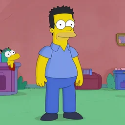 harry maguire as a simpsons character