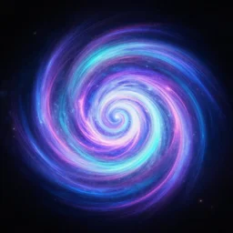 vibrant spiral aura in deep space, trending on artstation
