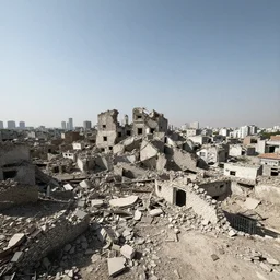 a vast destroyed city