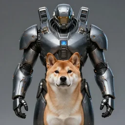the expanse martian goliath powered armor, anthropomorphic shiba inu, realistic scifi, portrait art by donato giancola and greg rutkowski, realistic face, digital art, trending on artstation, symmetry