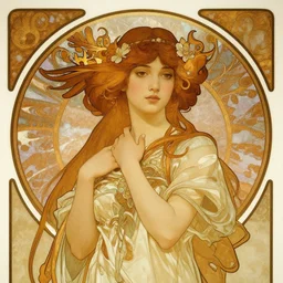 portrait teen goddess, garce, taoism, deco art, ultra hight detail, elgent, fantasy, rimming light, medium shot, artgerm lau, greg rutkowski, alphonse mucha