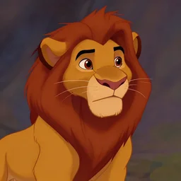 screenshot from the lion king (1994), iconic scene, HD remaster, Disney, highly detailed, high quality, detailed fur, simba